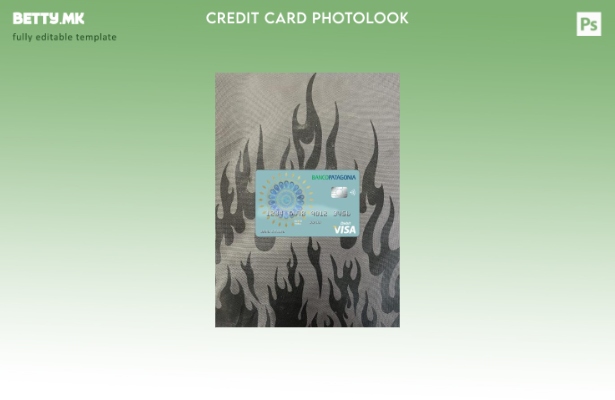 Модерен стил Аргентина Банко Патагонија банка виза картичка дебитна картичка pho